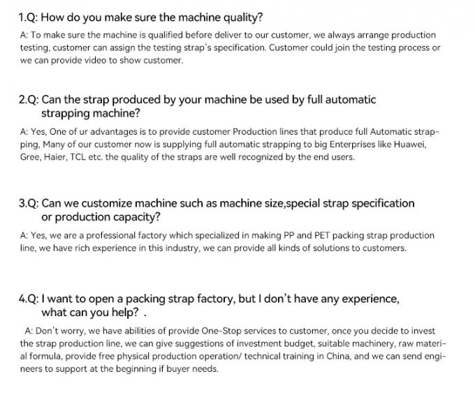 Linia do produkcji taśm polipropylenowych PP, odporna na korozję, maszyna do wytłaczania taśm pakujących PP 20